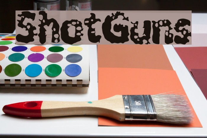 ShotGuns Font examples