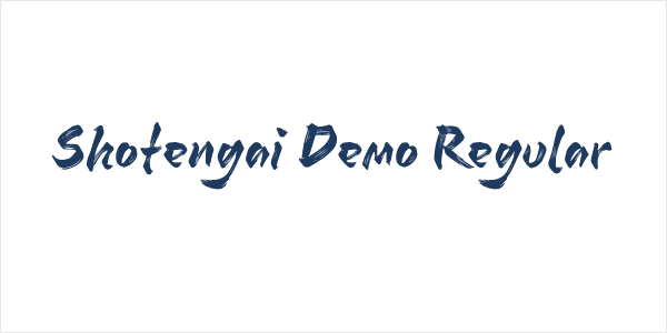 Shotengai Demo Regular Logo