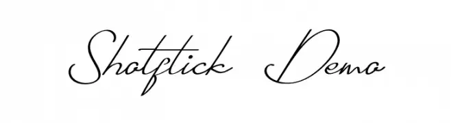 Shotflick Demo 字体