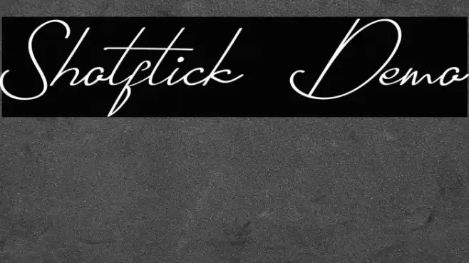 Shotflick Demo 字体 examples