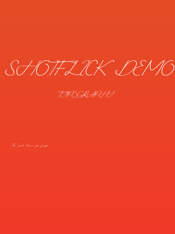 Shotflick Demo Poster