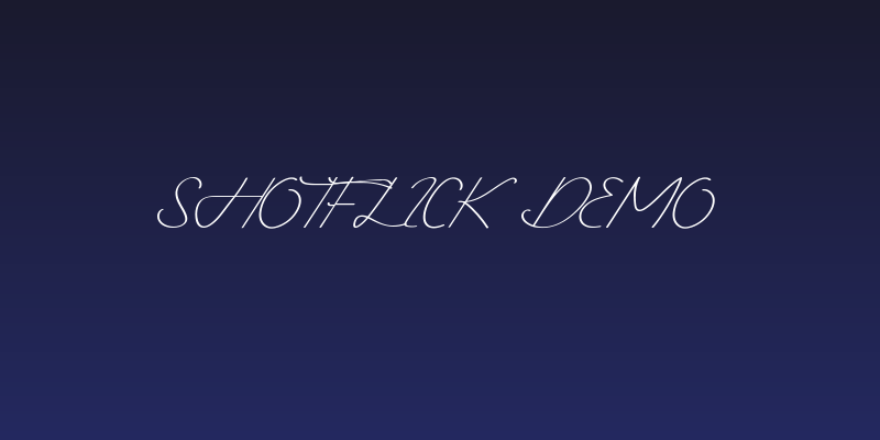 Shotflick Demo Social Header