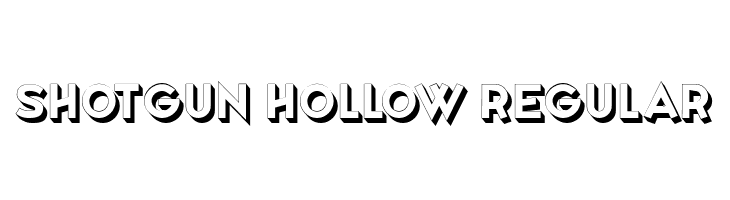 Shotgun Hollow Regular  Fuentes Gratis Descargar