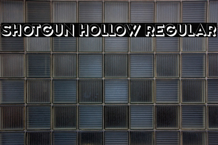 Shotgun Hollow Regular Example 1