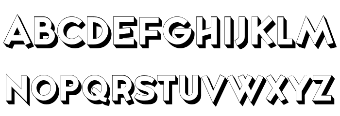 Shotgun Hollow Regular Font LOWERCASE