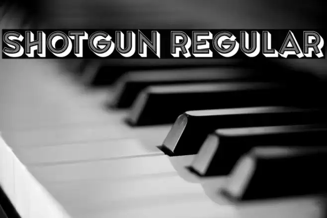 Shotgun Regular Font examples