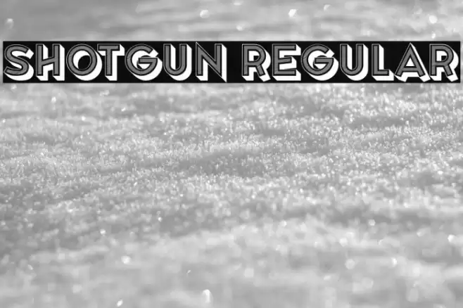 Shotgun Regular Font examples