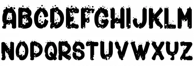 Shotgunµ Font Litere mari