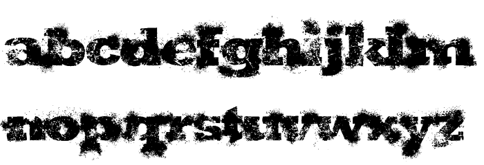 ShotgunWedding Font LOWERCASE