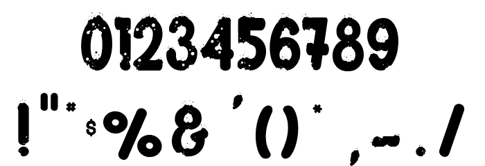 Shotgun_PersonalUseOnly Font OTHER CHARS