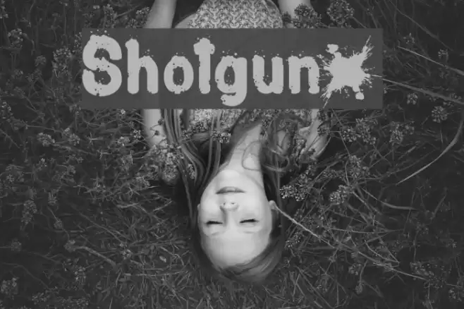 Shotgunµ Font examples
