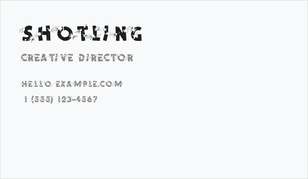 Shotling Business Card