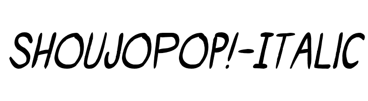 ShoujoPop!-Italic Polices