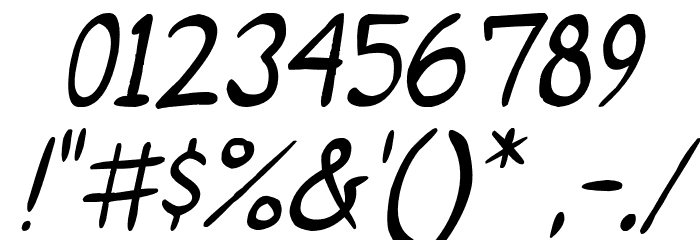 ShoujoPop!-Italic Font OTHER CHARS