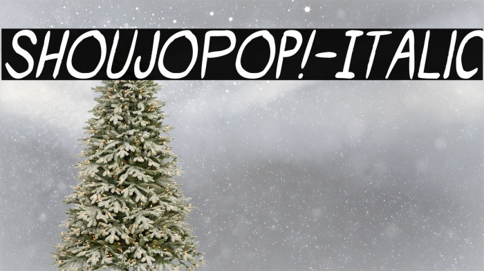 ShoujoPop!-Italic Font examples