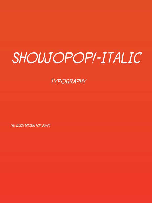 ShoujoPop!-Italic Poster