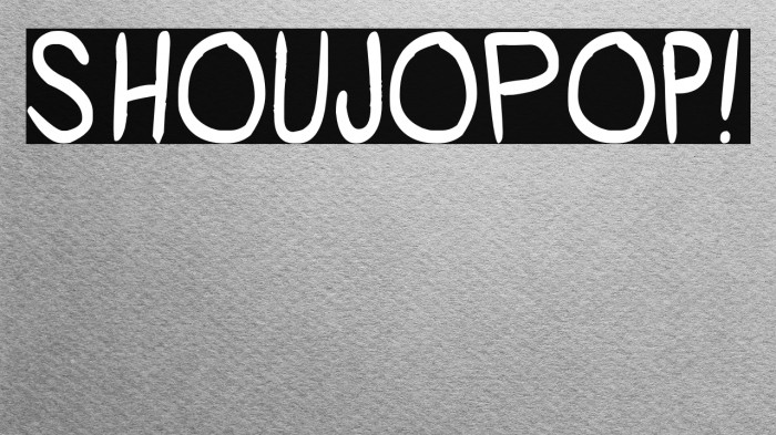 ShoujoPop! Font examples