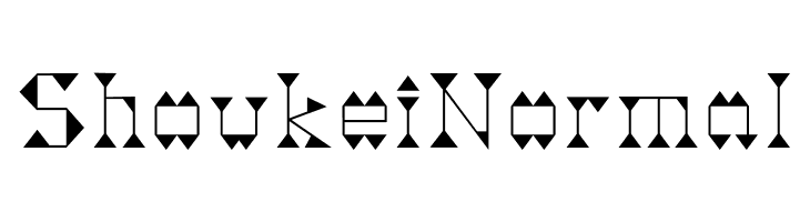 Shoukei Normal  font caratteri gratis