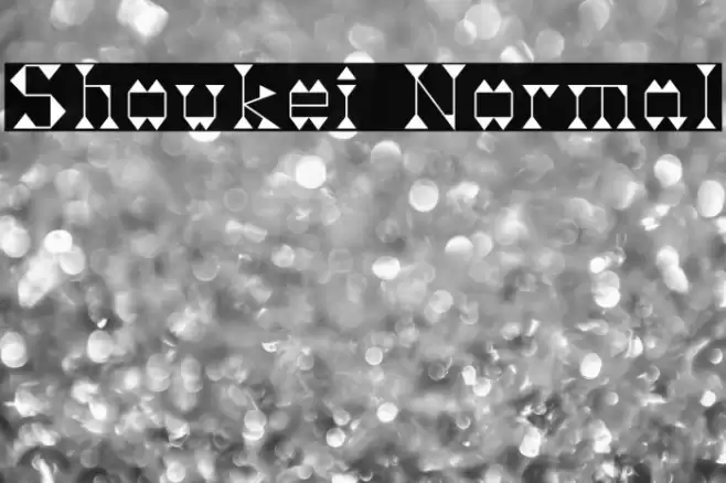 Shoukei Normal Font examples