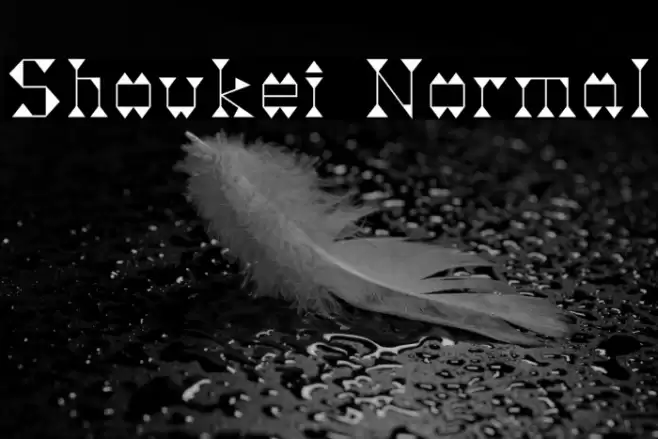 Shoukei Normal Font examples