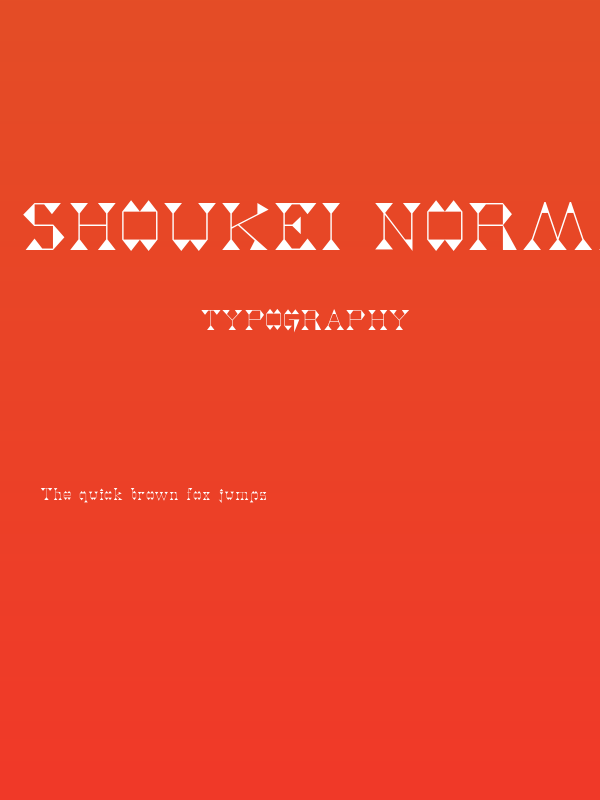 Shoukei Normal Poster