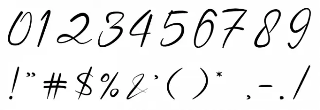 Shoul フォント その他の文字