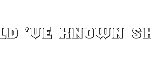 Should've Known Shaded Logo