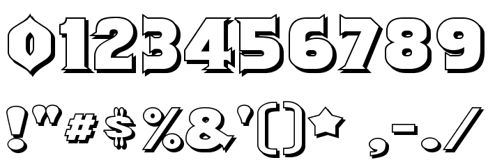 ShouldveKnownShaded-Regular Font OTHER CHARS