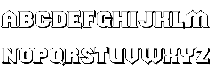 ShouldveKnownShaded-Regular Font LOWERCASE