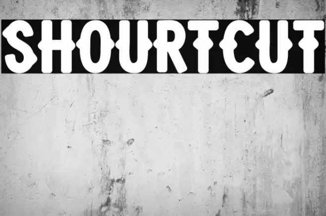 Shourtcut Font examples