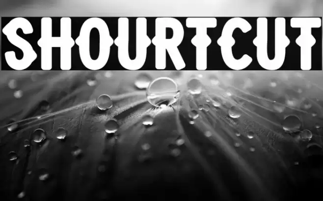 Shourtcut Font examples