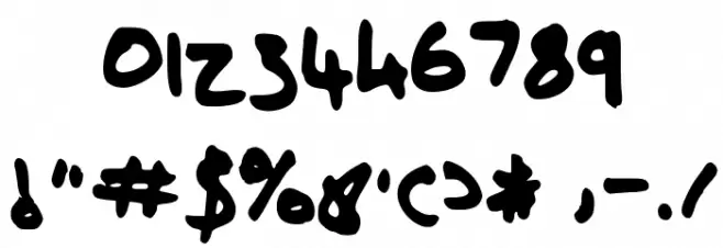 Shout Font OTHER CHARS