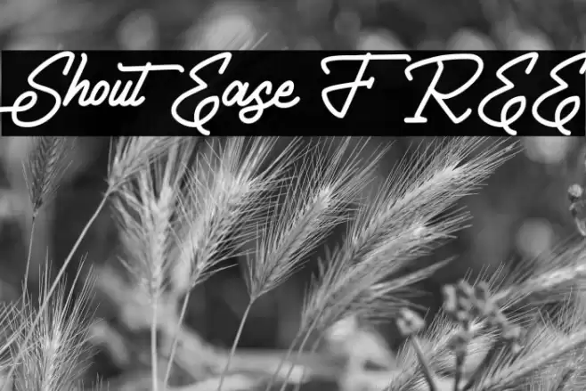 ShoutEase FREE Font examples