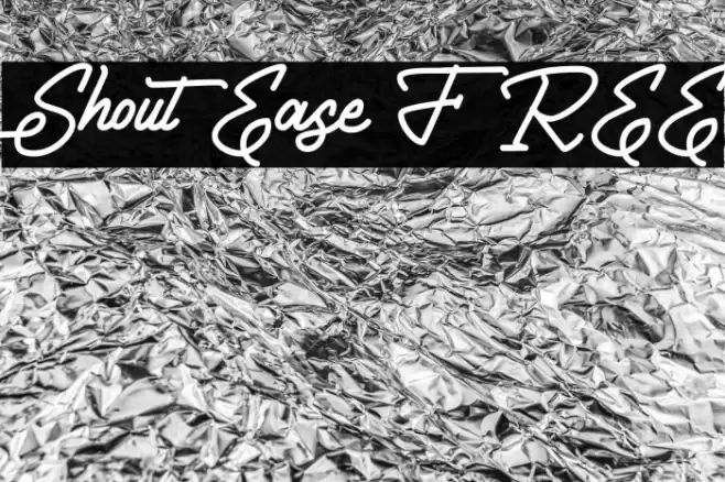 ShoutEase FREE Font examples