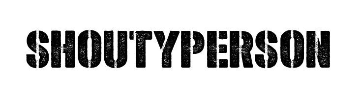Shoutyperson  font caratteri gratis