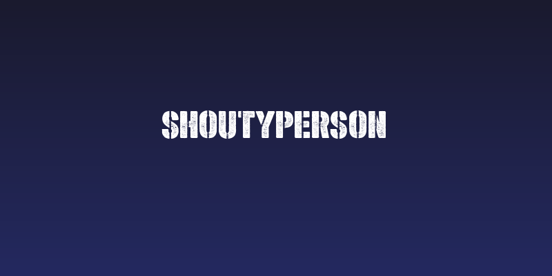Shoutyperson Social Header