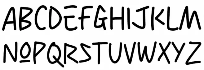 Show Me Schriftart Groß