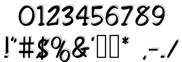 ShowLetters Font OTHER CHARS