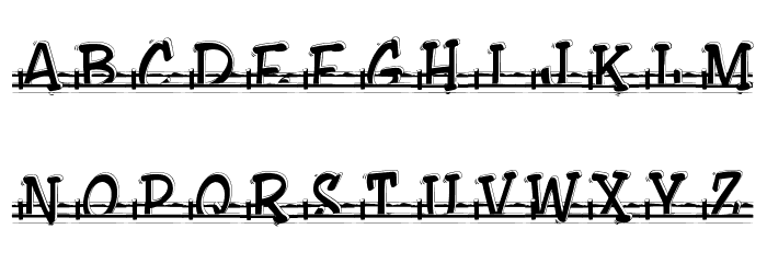 ShowLetters_Action Font LOWERCASE