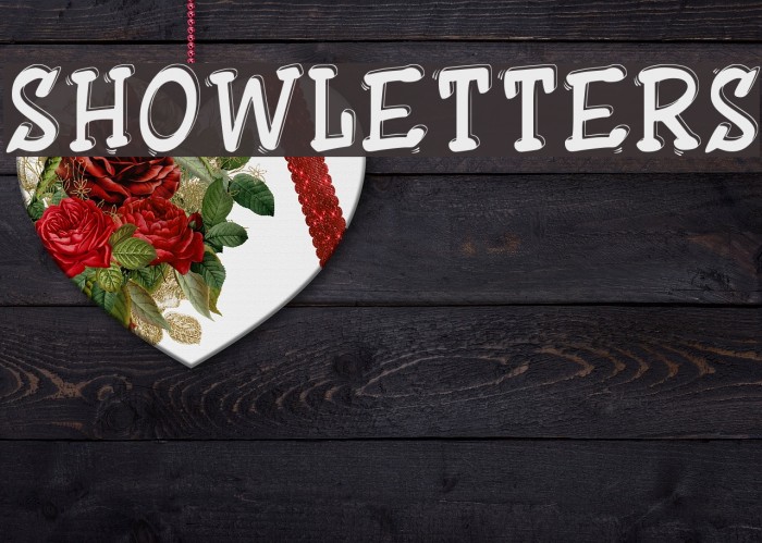 ShowLetters Font examples