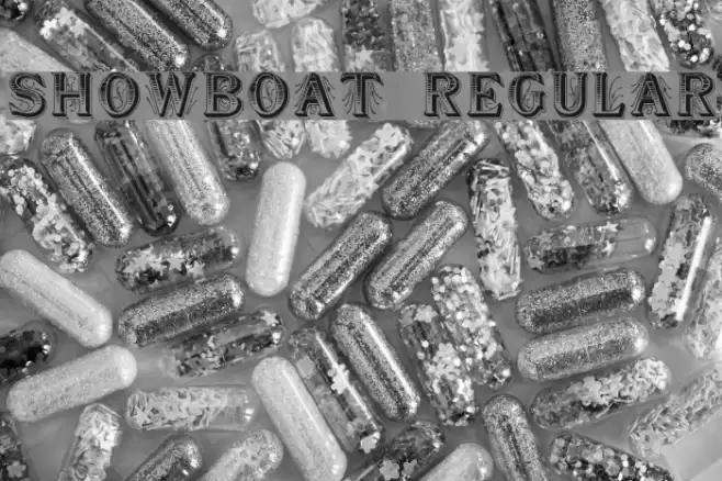 Showboat Regular Font examples