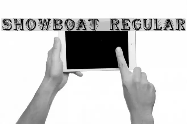Showboat Regular Font examples