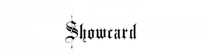 Showcard  لخطوط تنزيل