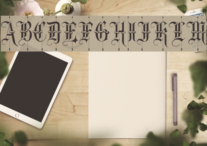 Showcard Font examples