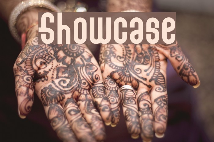 Showcase Font examples