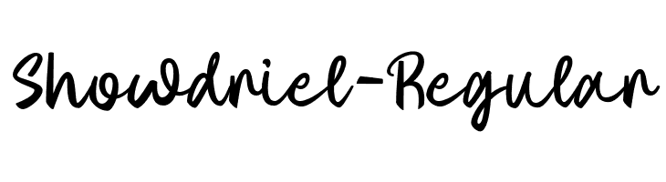 Showdriel-Regular  font caratteri gratis