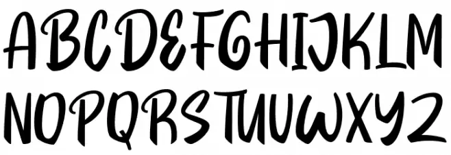 Showdriel-Regular Font Litere mari