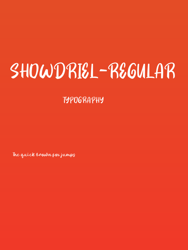 Showdriel-Regular Poster