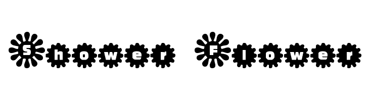 Shower Flower Font