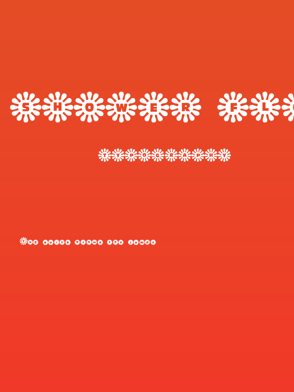 Shower Flower Poster